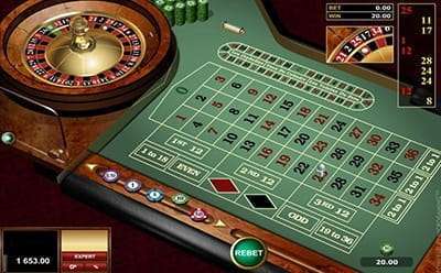 European Roulette Table