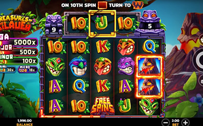 JackpotCity හිදී Treasures of Kilauea ස්ලොට්ස් ක්‍රීඩාව ශ්‍රී ලංකාවේදී ඔන්ලයින් කැසිනෝ